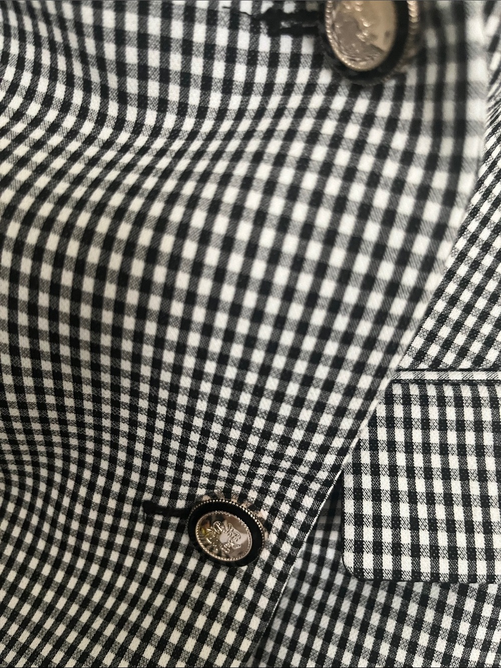 White House Black Market Black and White Gingham Dress - Picture 3 of 4
